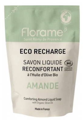 Florame Savon Liquide Réconfortant Amande Éco-Recharge Bio 470 ml