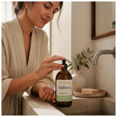Florame Savon Liquide Réconfortant Amande Bio 500 ml