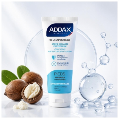 Addax Hydraprotect Isolerande Skyddskräm för Känsliga och Utsatta Fötter 100 ml