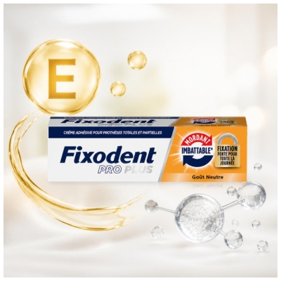 Fixodent Pro Plus Stipras Fiksācijas Līmeis Krēms Neitrāla Garša 40 g