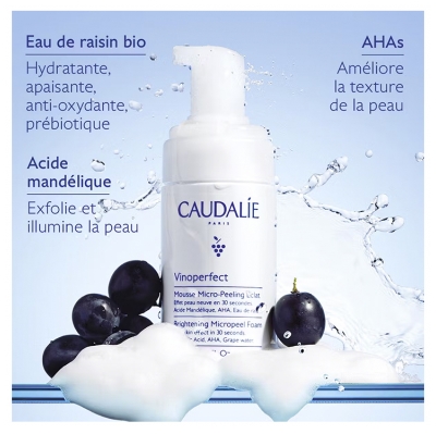 Caudalie Vinoperfect Mousse Micro-Peeling Éclat 50 ml