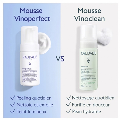 Caudalie Vinoperfect Mousse Micro-Peeling Éclat 50 ml
