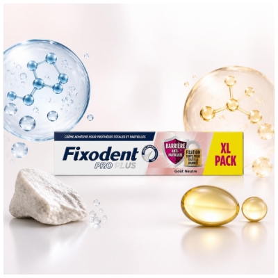 Fixodent Pro Plus Creme Adesivo Sabor Neutro 57 g