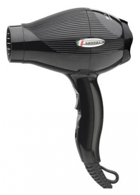 Gamma Piu E-T.C Mini Podróżna Suszarka do Włosów Czarna
