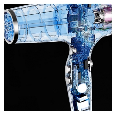 Corioliss Sèche-cheveux Typhoon 2400W Black Chrome