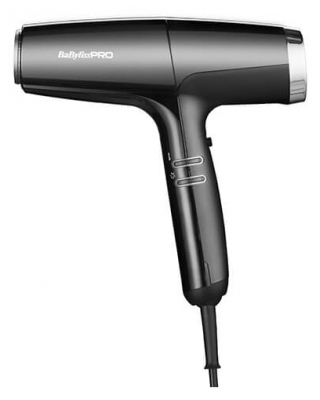 Babyliss PRO Hårtork Falco Black & Silver BAB8550BE