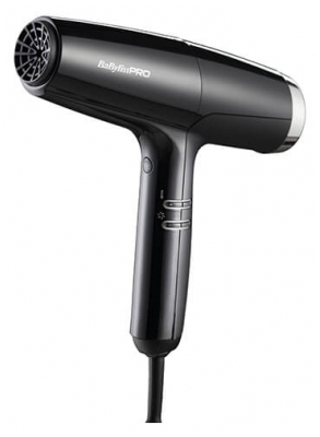 Babyliss PRO Sèche-cheveux Falco Black & Silver BAB8550BE