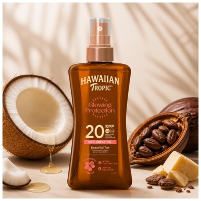 Hawaiian Tropic Hehkuva Suoja SPF20 200 ml
