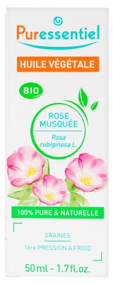 Puressentiel Huile Végétale Rose Musquée (Rosa rubiginosa/canina) Bio 50 ml