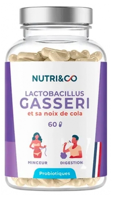Nutri&Co Lactobacillus Gasseri e sua Noz de Cola 60 Cápsulas