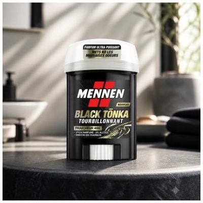 Mennen Deodorant Black Tonka Frisheid 48H Brede Stick 60 ml