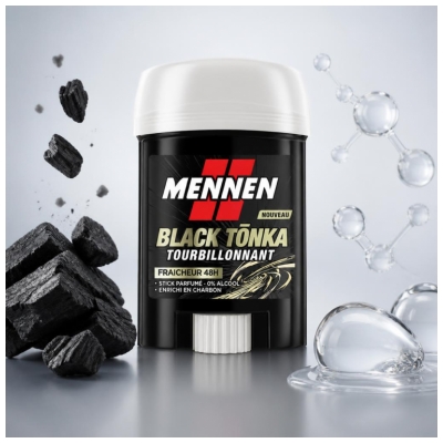 Mennen Deodorant Black Tonka Frisheid 48H Brede Stick 60 ml