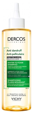Vichy Dercos Shampoing Fluide Moussant Anti-Pelliculaire Cheveux Bouclés & Crépus 200 ml