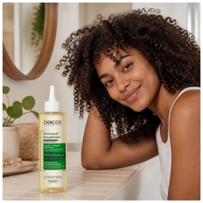 Vichy Dercos Skummende Flydende Anti-Skæl Shampoo til Krøllet & Afrohår 200 ml