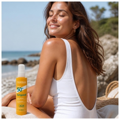 Noreva Bergasol Usynlig Spray SPF50+ 200 ml