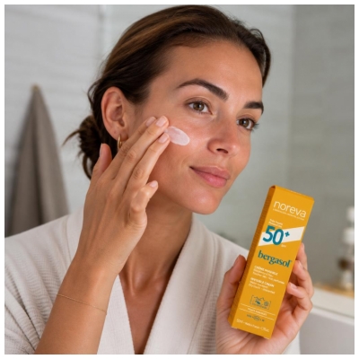 Noreva Bergasol Expert Usynlig Finish Creme SPF50+ 50 ml