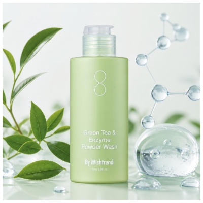 By Wishtrend Grøn Te & Enzym Rensende Pulver 110 g