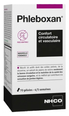 NHCO Phleboxan Confort Circulatoire et Vasculaire 70 Gélules