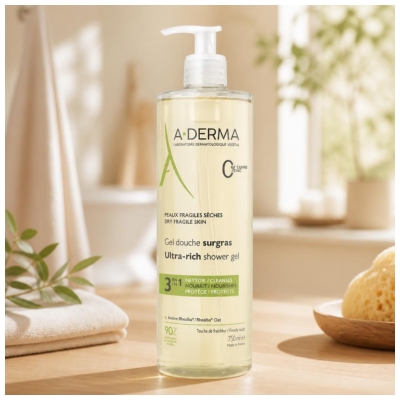 A-DERMA Gel Douche Surgras 3en1 750 ml