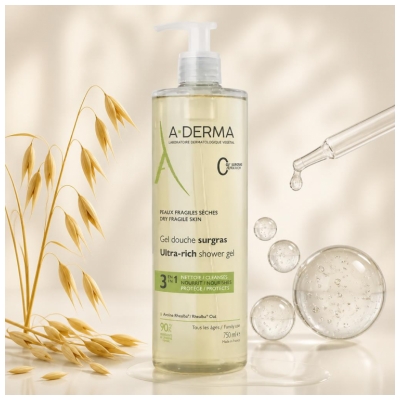 A-DERMA Gel Douche Surgras 3en1 750 ml
