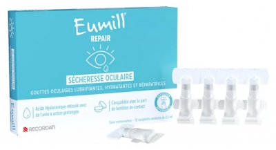 Eumill Repair Uscăciune Oculară 10 Unidoses de 0,5 ml