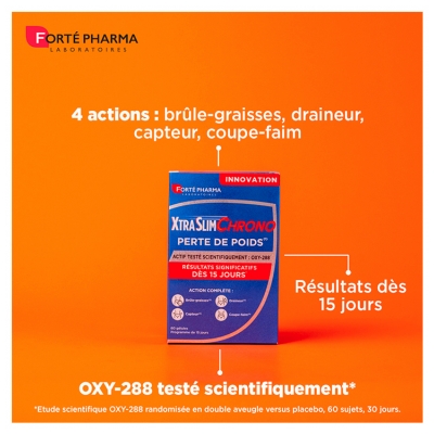 Forté Pharma XtraSlim Chrono Perte de Poids 60 Gélules