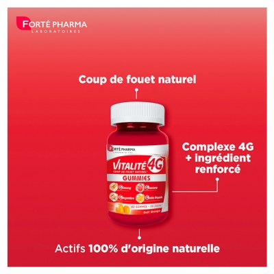 Forté Pharma Vitalité 4G 60 Gummies