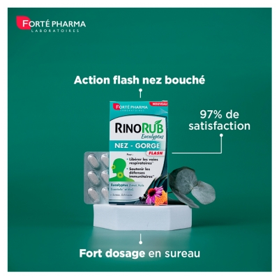 Forté Pharma RinoRub Nez-Gorge 15 Comprimés
