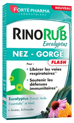 Forté Pharma RinoRub Nez-Gorge 15 Comprimés