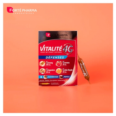 Forté Pharma Vitalité 4G Défenses 20 Ampoules