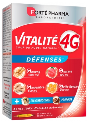 Forté Pharma Vitalité 4G Défenses 20 Ampoules