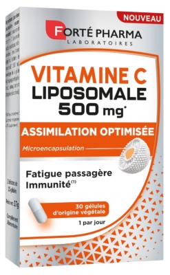 Forté Pharma Liposomaalinen C-vitamiini 500 mg 30 Kasvipohjaista Kapselia