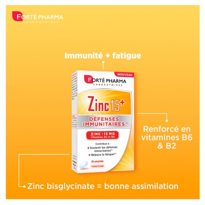 Forté Pharma Zinc 15+ 60 Comprimés