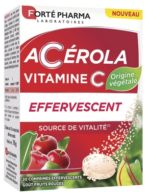 Forté Pharma Vitamina C Acerola 20 Comprimidos Efervescentes