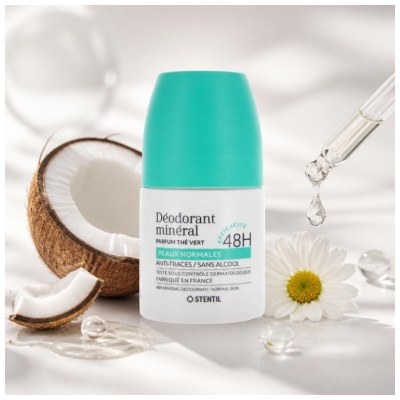 Stentil Desodorante Mineral Peles Normais 48H Roll-On 50 ml