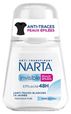 Narta 48H Desodorante Antitranspirante Invisible Para Pieles sin Vello 50 ml