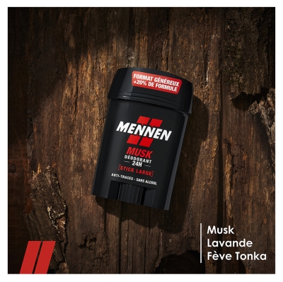 Mennen Déodorant Musk 48H Stick Large 60 ml