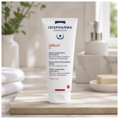 Isispharma Urelia 10 Drėkinamasis šveičiamasis kremas 150 ml