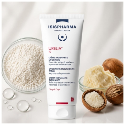 Isispharma Urelia 10 Drėkinamasis šveičiamasis kremas 150 ml