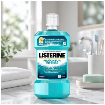 Listerine Bain de Bouche Fraîcheur Intense 500 ml