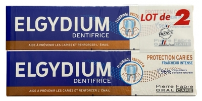 Elgydium zobna pasta za zaščito pred kariesom, pakiranje 2 x 75 ml