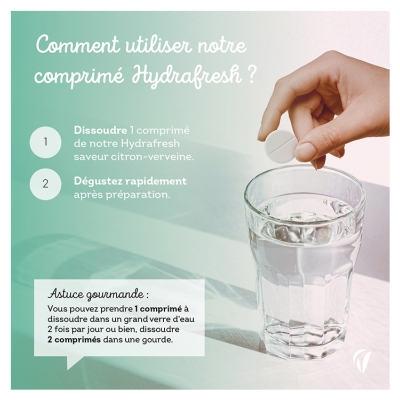 Vitavea Hydrafresh Hydratatie & Energie 20 Bruistabletten - Smaak: Citroen verbena