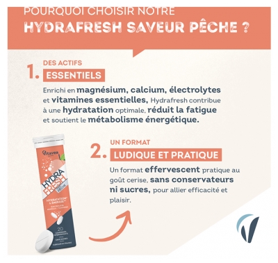 Vitavea Hydrafresh Hydrering & Energi 20 Brusetabletter - Smag: Fiskeri