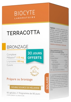 Biocyte Terracotta Bronceado 90 Cápsulas