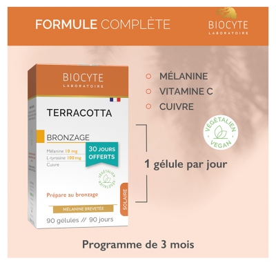 Biocyte Terracotta Bronzage 90 Gélules