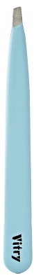 Pensetă Profesională Vitry cu Vârfuri Oblice Inox Color 9 cm - Culoare: Albastru deschis