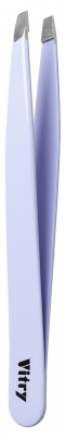 Pensetă Profesională Vitry cu Vârfuri Oblice Inox Color 9 cm - Culoare: Mov pal