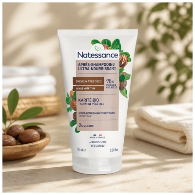 Natessance Balsam Ultra-Riches Karité și Keratină Vegetală 150 ml