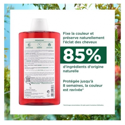 Klorane Éclat - Cheveux Colorés Shampoing à la Grenade 400 ml