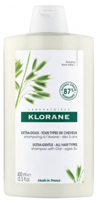 Klorane Erittäin Hellävarainen - Kaikentyyppisille hiuksille Kaurashampoo 400 ml
